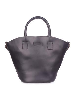 black leatherette combo handbag - 16843525 - Standard Image - 2