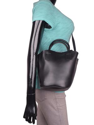 black leatherette combo handbag - 16843525 - Standard Image - 5