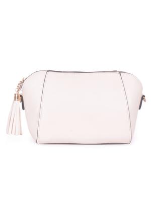 cream leatherette regular sling bag - 16843543 - Standard Image - 2