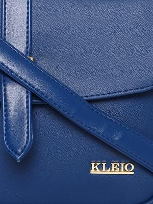 blue leatherette regular sling bag - 16845088 - Standard Image - 5