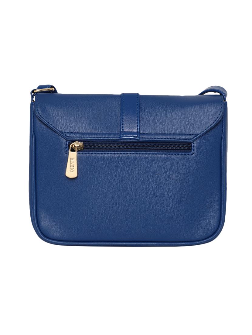 blue leatherette regular sling bag - 16845088 - Zoom Image - 2