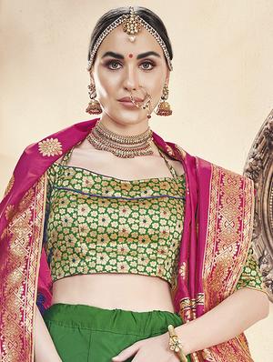 self design panelled lehenga - 16845432 - Standard Image - 2