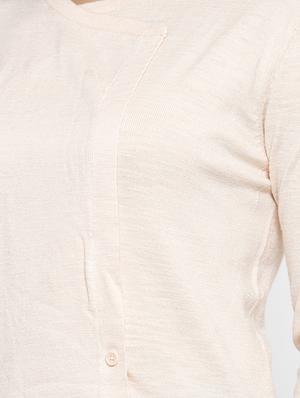 wrap neck solid pullover - 16847787 - Standard Image - 5