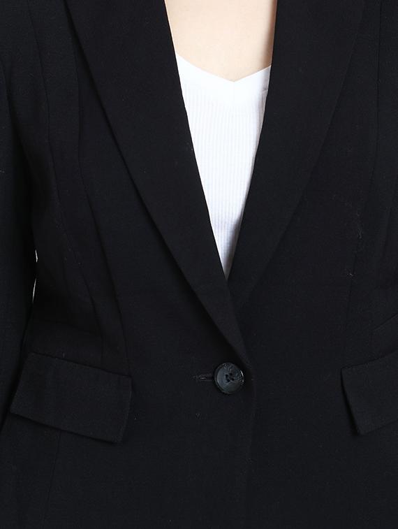 single button lapel neck blazer - 16848634 - Zoom Image - 5