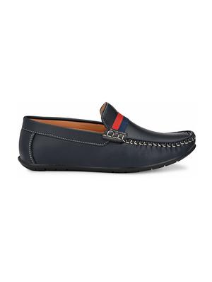 blue leatherette slip on loafers - 16848760 - Standard Image - 2