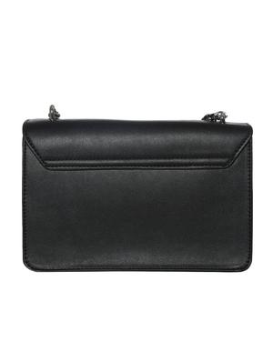 black leatherette regular sling bag - 16850553 - Standard Image - 2