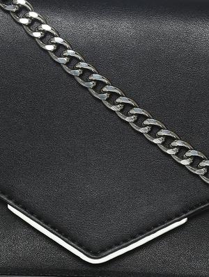 black leatherette regular sling bag - 16850553 - Standard Image - 5
