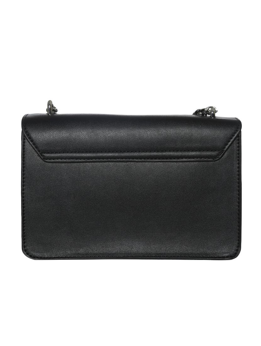 black leatherette regular sling bag - 16850553 - Zoom Image - 2