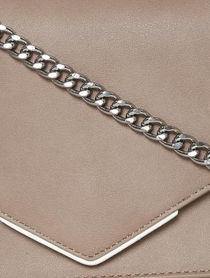 beige leatherette regular sling bag - 16850554 - Standard Image - 5