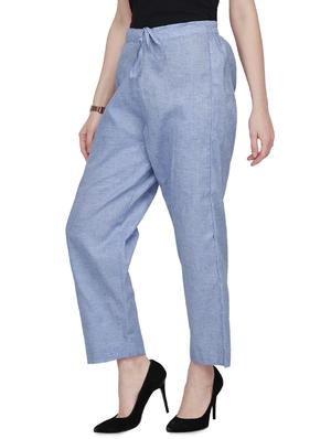 tie front solid trouser - 16852021 - Standard Image - 2