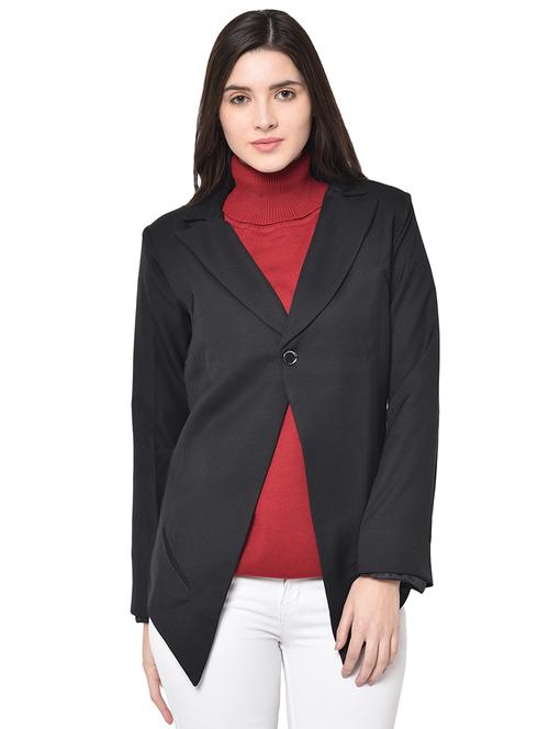 single button solid coat - 16852505 - Standard Image - 1