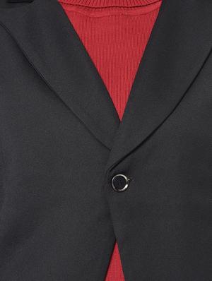 single button solid coat - 16852505 - Standard Image - 5