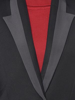 single button lapel neck blazer - 16852508 - Standard Image - 5
