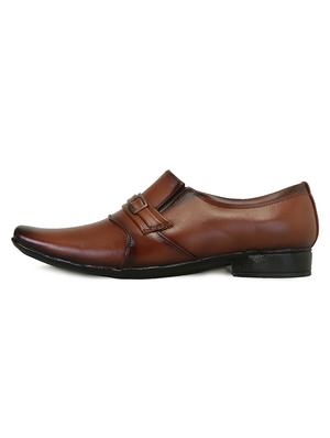 brown leatherette slip ons - 16854706 - Standard Image - 2