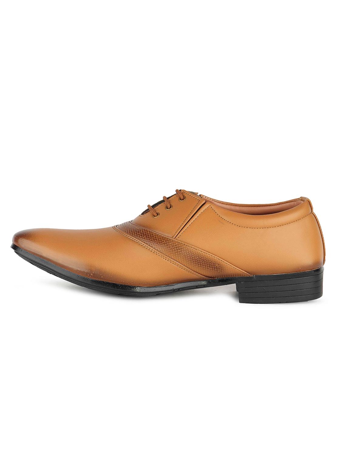 tan leatherette lace-up oxfords - 16854797 - Zoom Image - 2