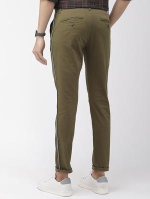 green taped chinos - 16855351 - Standard Image - 2
