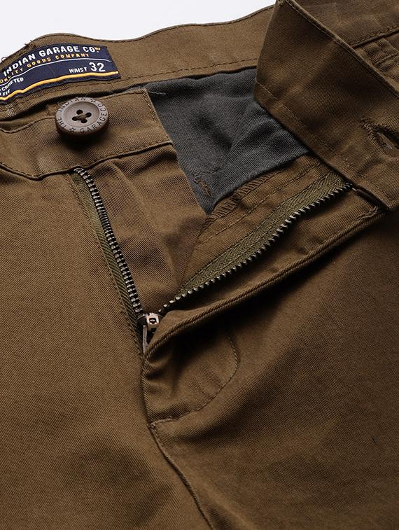 brown taped chinos - 16855352 - Zoom Image - 5