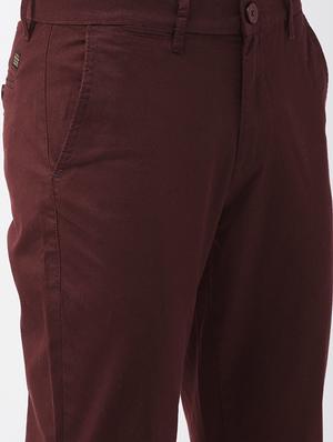 red solid chinos - 16855355 - Standard Image - 5