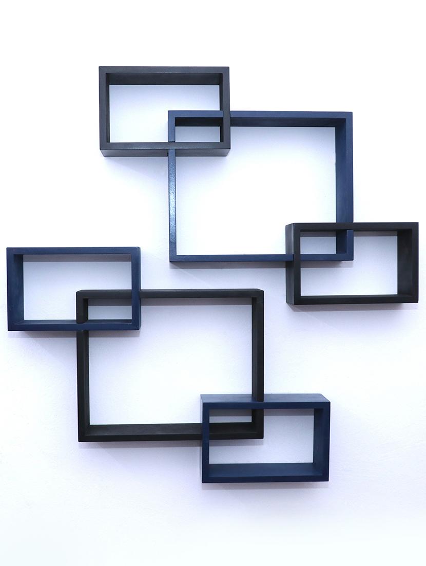 decorative storage & intersecting shape wall shelves - 16856073 - Zoom Image - 2