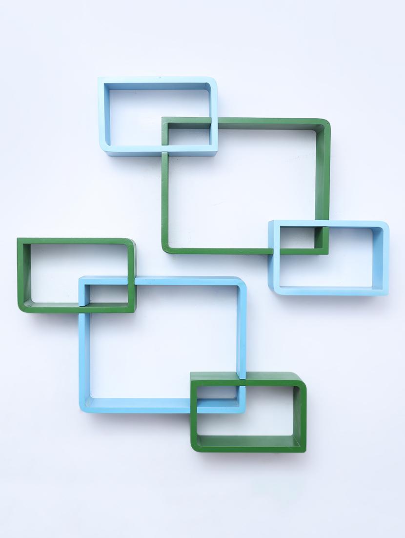 decorative storage & intersecting shape wall shelves - 16856112 - Zoom Image - 2
