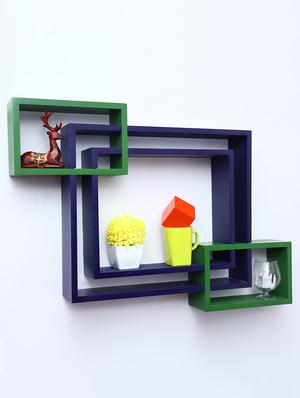 mdf decoretive wall mount storage 4 shelves - 16856298 - Standard Image - 2