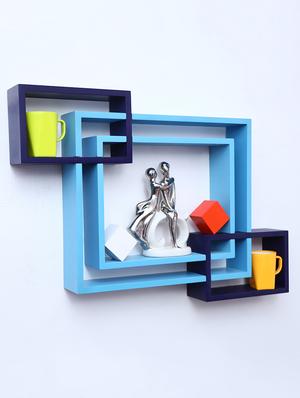 mdf decoretive wall mount storage 4 shelves - 16856304 - Standard Image - 2