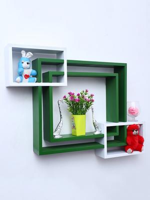 mdf decoretive wall mount storage 4 shelves - 16856311 - Standard Image - 2