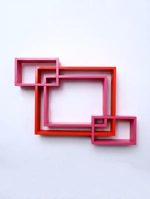 mdf decoretive wall mount storage 4 shelves - 16856348 - Standard Image - 2