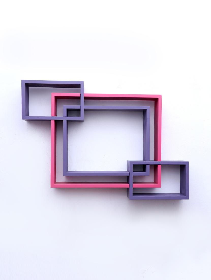 mdf decoretive wall mount storage 4 shelves - 16856349 - Zoom Image - 2