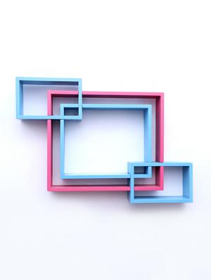 mdf decoretive wall mount storage 4 shelves - 16856350 - Standard Image - 2