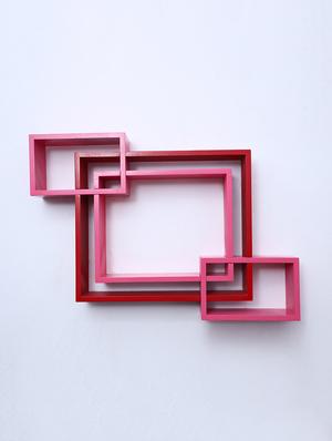 mdf decoretive wall mount storage 4 shelves - 16856356 - Standard Image - 2