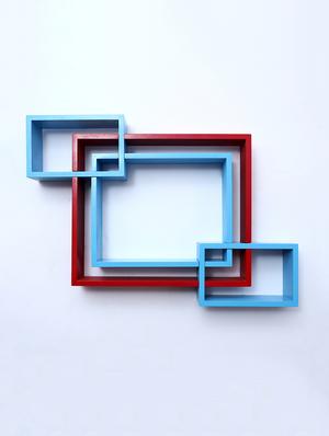 mdf decoretive wall mount storage 4 shelves - 16856358 - Standard Image - 2