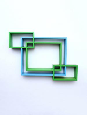 mdf decoretive wall mount storage 4 shelves - 16856361 - Standard Image - 2