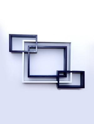 mdf decoretive wall mount storage 4 shelves - 16856367 - Standard Image - 2