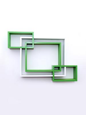 mdf decoretive wall mount storage 4 shelves - 16856369 - Standard Image - 2
