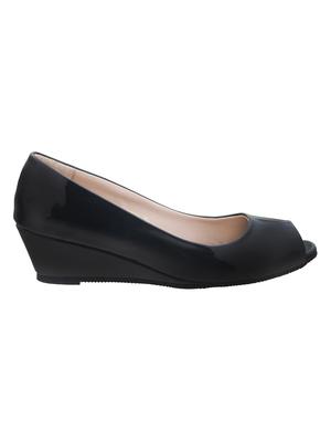 black slip on wedges - 16858214 - Standard Image - 2