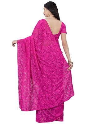 self design handloom saree with blouse - 16858283 - Standard Image - 2