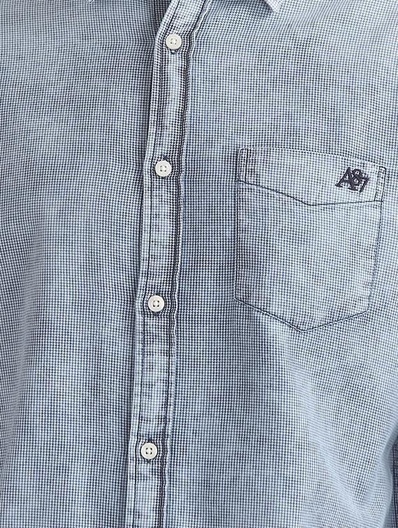 blue self design casual shirt - 16858364 - Zoom Image - 5