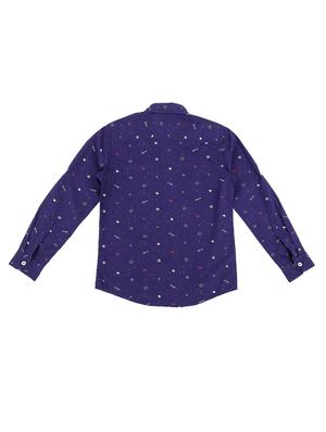 navy blue cotton shirt - 16858768 - Standard Image - 2