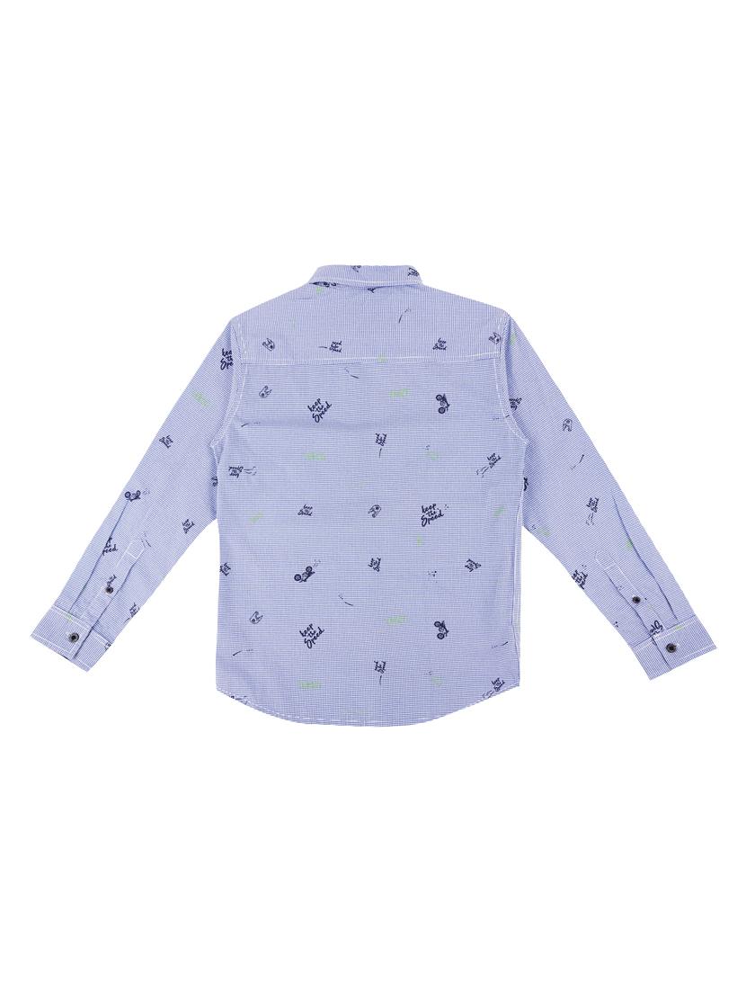 light blue cotton shirt - 16858784 - Zoom Image - 2