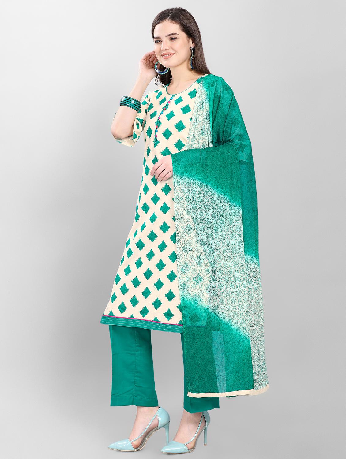 printed unstitched suit - 16859038 - Zoom Image - 2