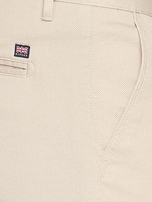 beige solid chinos - 16861738 - Standard Image - 5