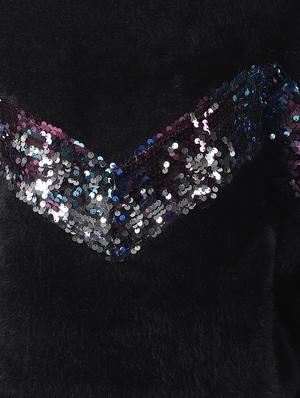 sequin embellished crew neck pullover - 16862039 - Standard Image - 5