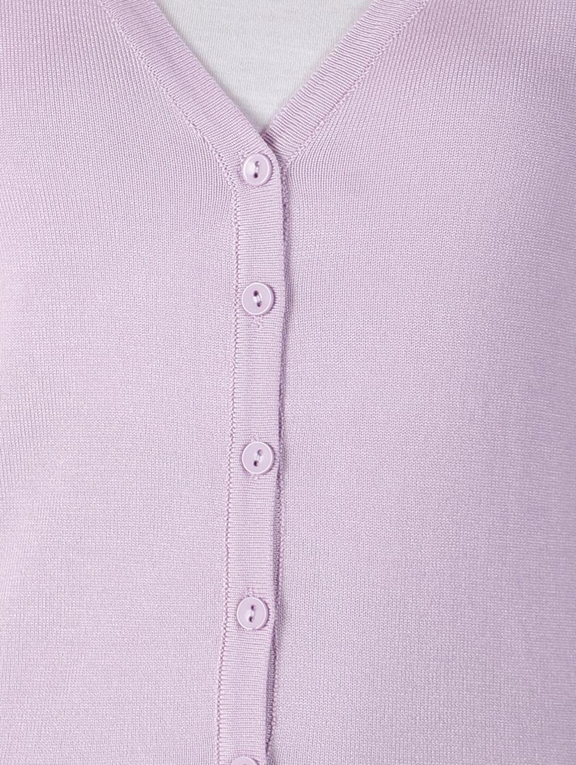 v-neck solid cardigan - 16862047 - Zoom Image - 5