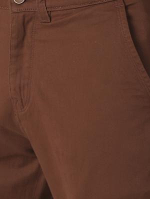 brown solid chinos - 16862378 - Standard Image - 5