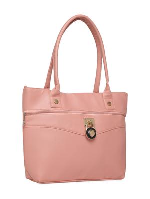 pink leather regular handbag - 16864038 - Standard Image - 5