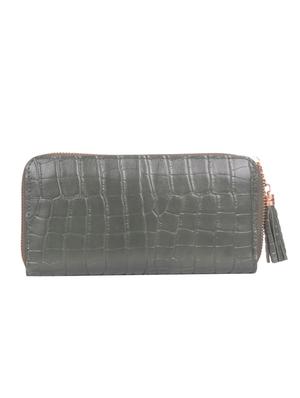 green leatherette clutch - 16864735 - Standard Image - 2