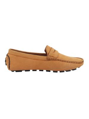 tan suede slip on loafers - 16865545 - Standard Image - 2