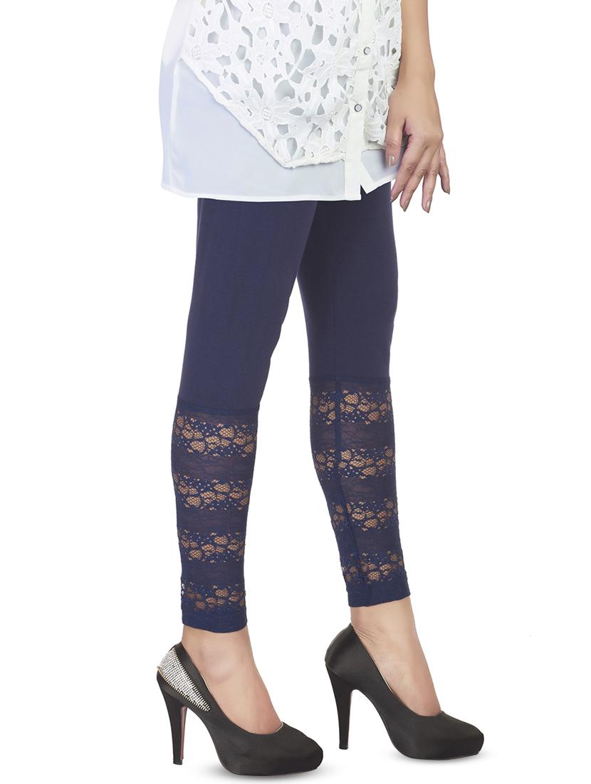 navy blue cotton leggings - 16867039 - Zoom Image - 2