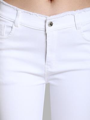 high rise frayed hem jeans - 16868020 - Standard Image - 5
